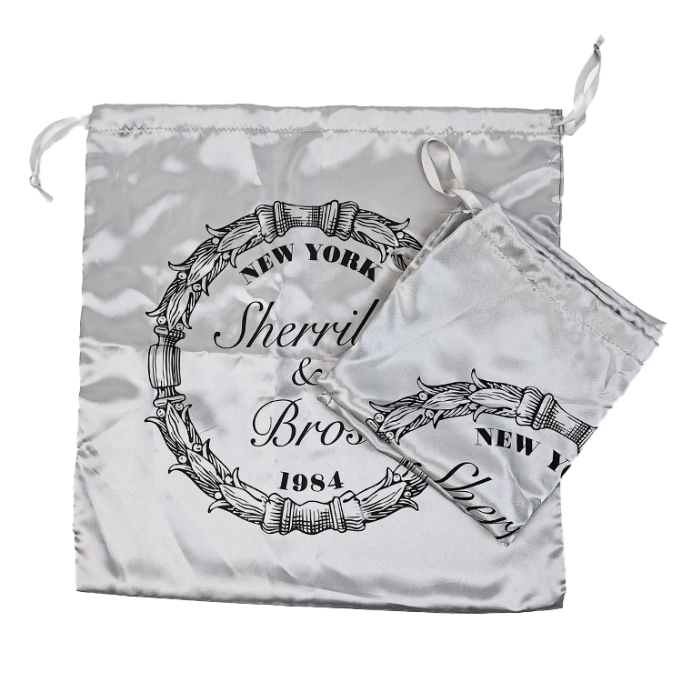 Silk drawstring bag