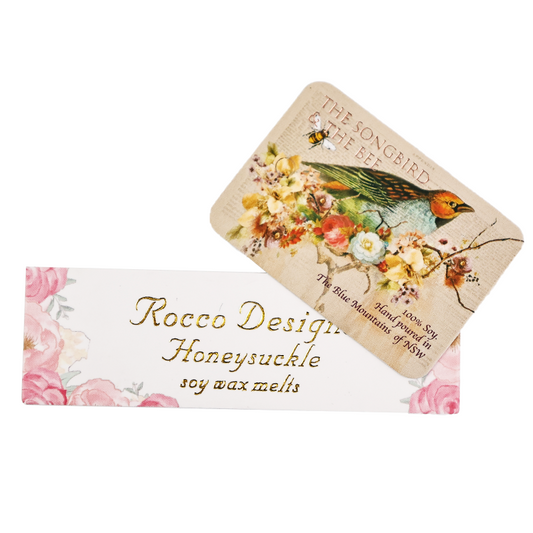 Color printing and hot stamping small size tag