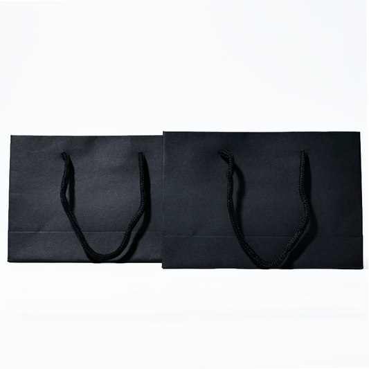 Black plain paper bag