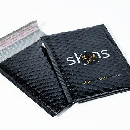 Black glossy film bubble bag