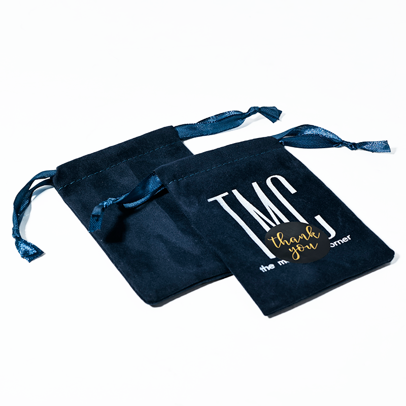 Dark green drawstring bag