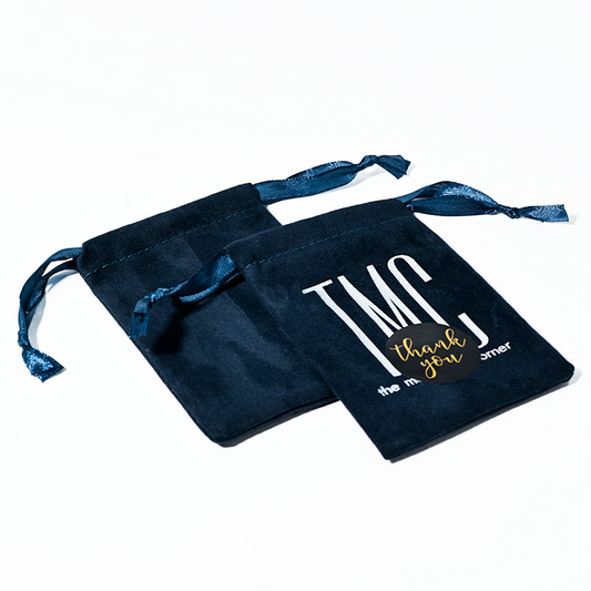 Dark green drawstring bag