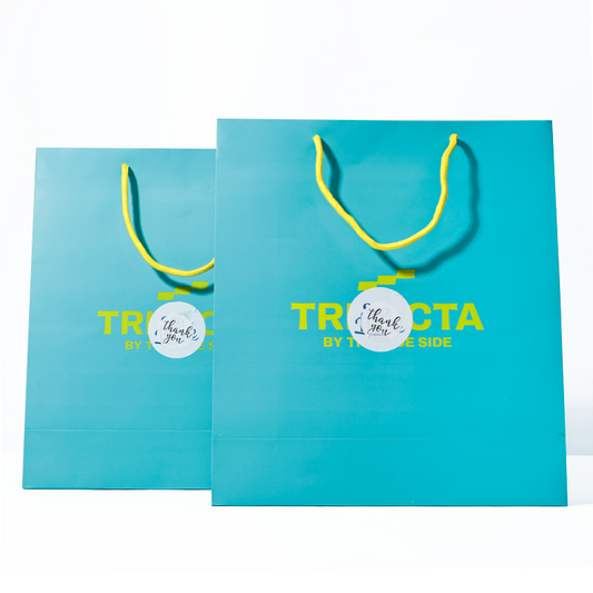 Blue green large size paper bag