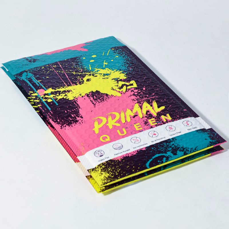 Pattern full color printing co-extrusion film express bubble bag