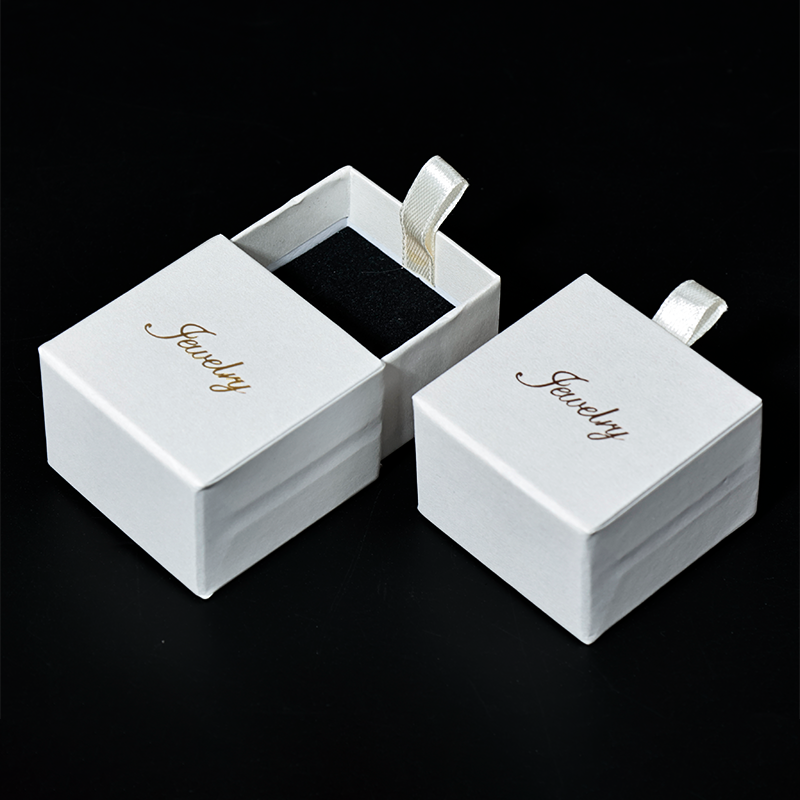 White pearlescent drawer box