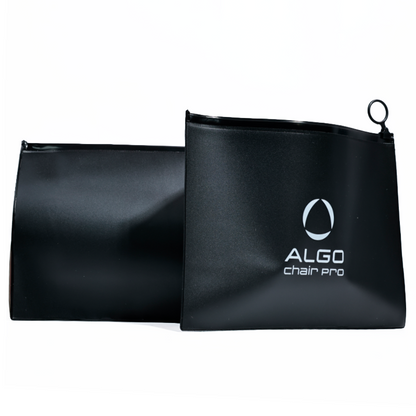 Black PVC frosted zipper bag