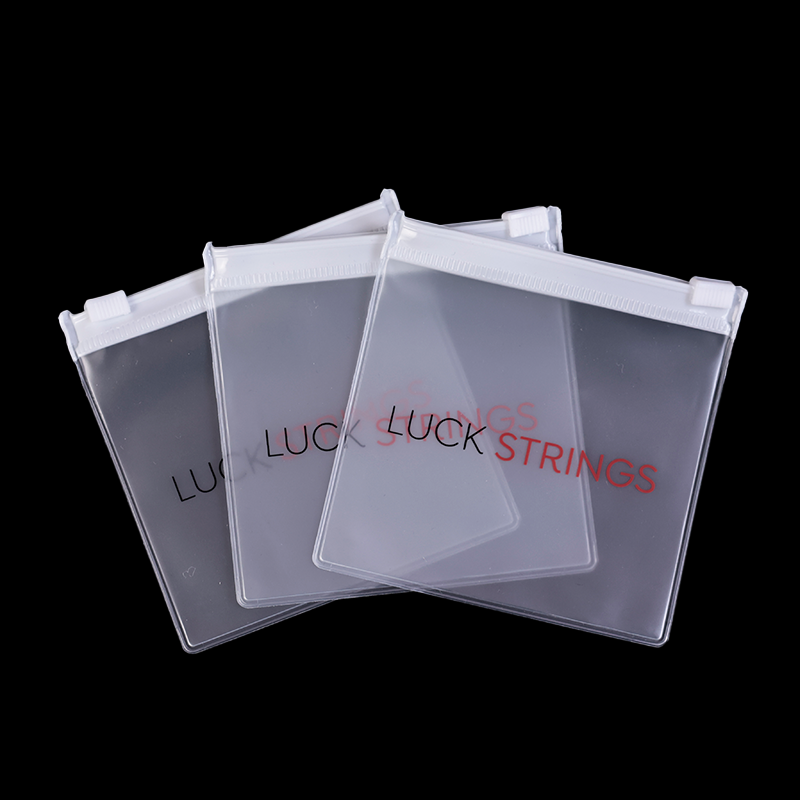 Square small size frosted PVC zipper bag