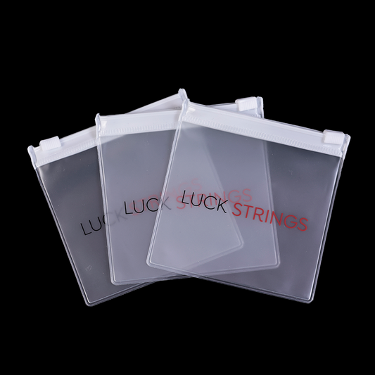 Square small size frosted PVC zipper bag