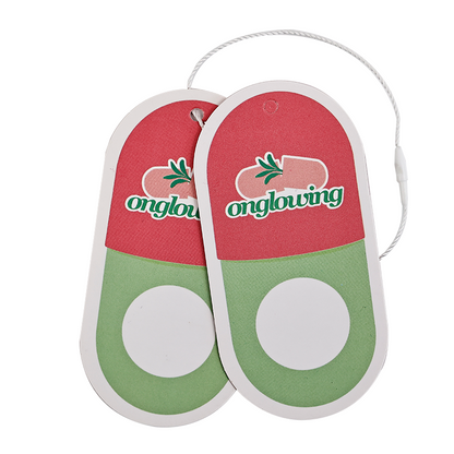 Rounded rectangular hangtag