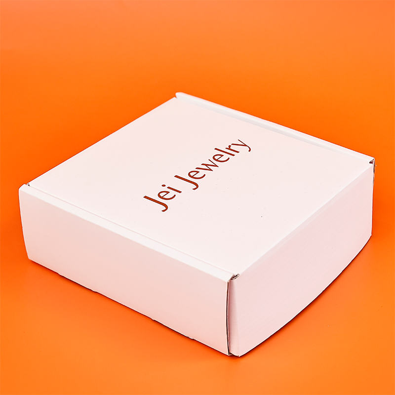 White gold foil airplane box