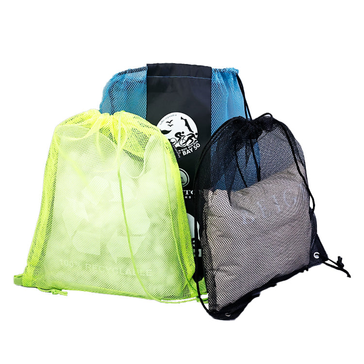 Mesh Double Loop Backpack Drawstring Bag