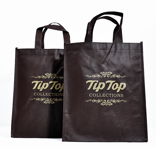 Brown pattern hot stamping non-woven bag