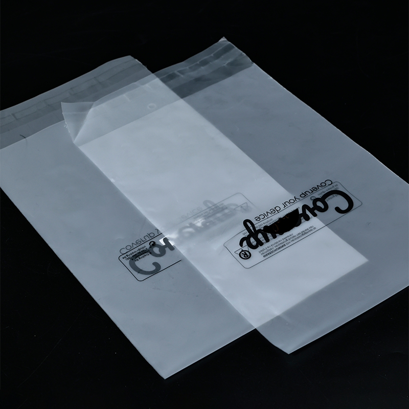 Transparent frosted biodegradable ziplock bag