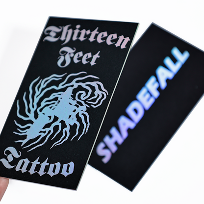 Black card pattern, edge hot laser process