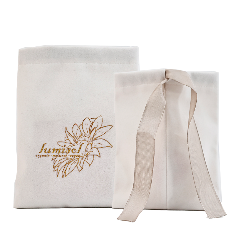 Double Chenille Drawstring Bag