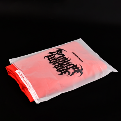 Transparent frosted ziplock bag