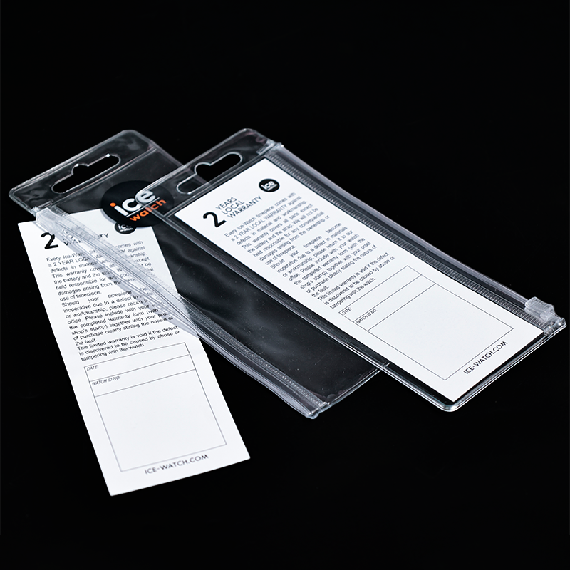 Small size long ziplock bag with hook