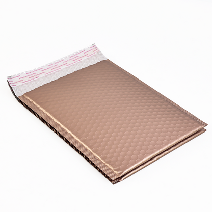 Milk tea gold self-adhesive aluminized film bubble courier bag