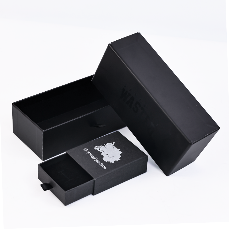 Black multi-size drawer box