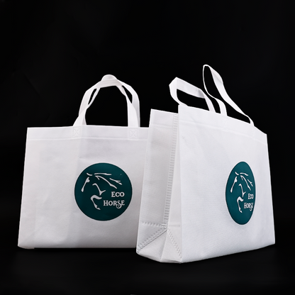 White non-woven tote bag