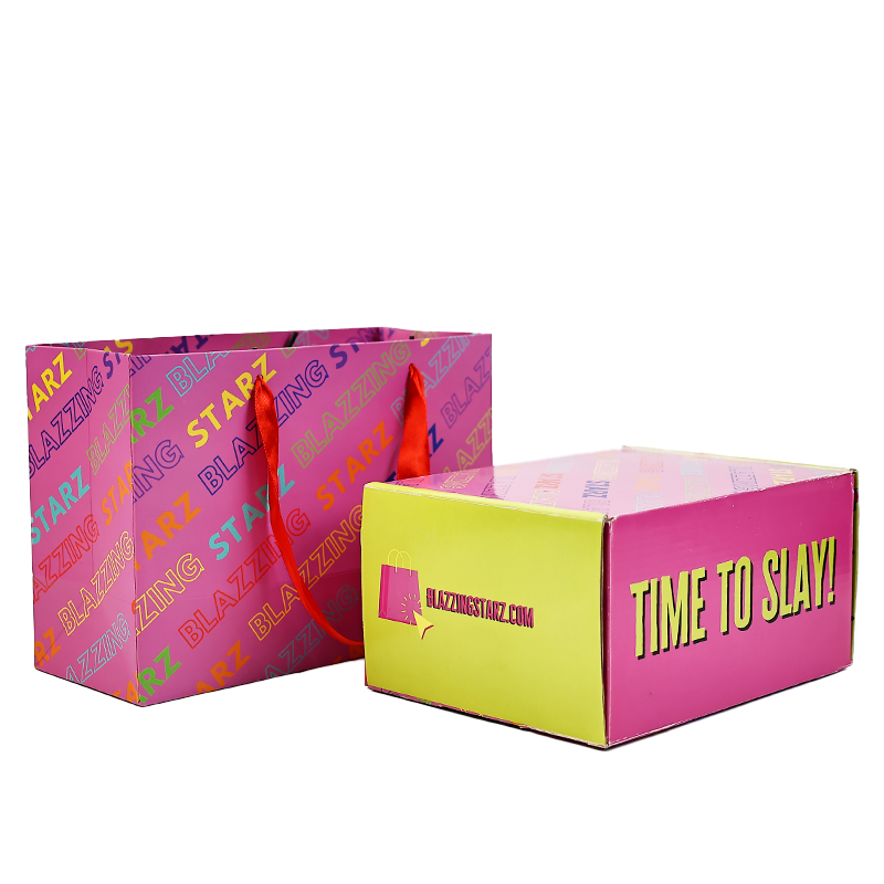 Pink tote bag box set