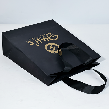 Internal tape pattern hot stamping embossed paper bag