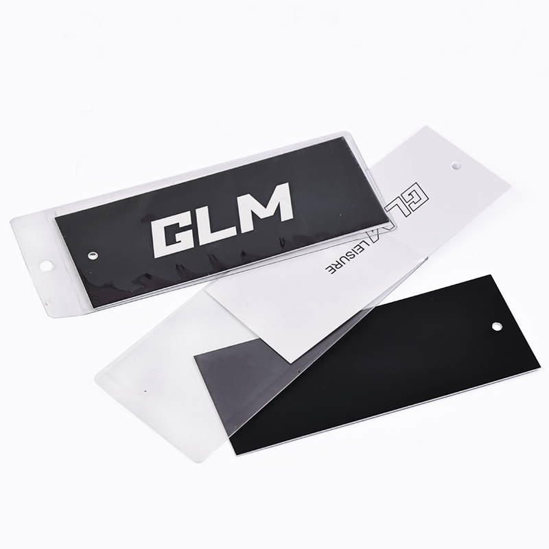GLM multi-material packaging with a hang tag