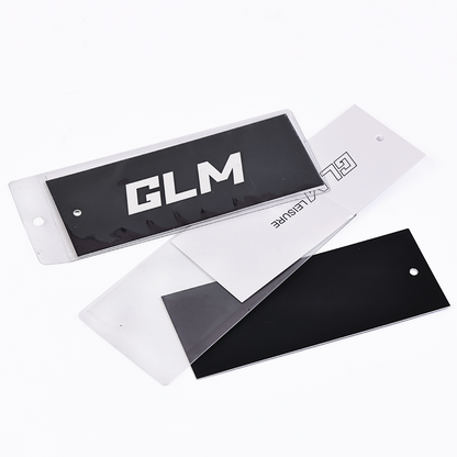 GLM multi-material packaging with a hang tag