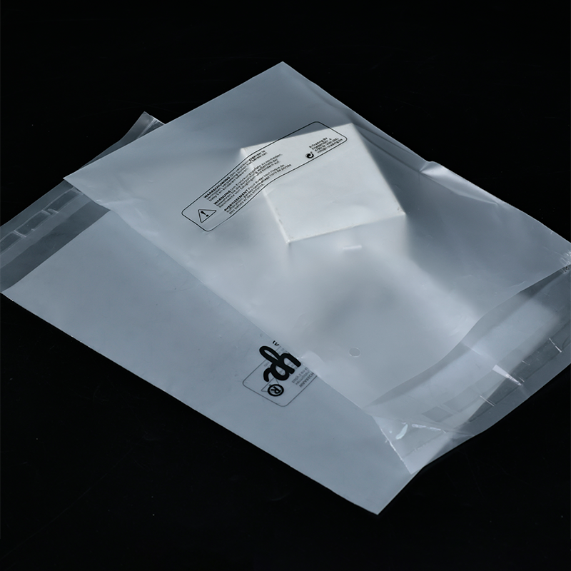 Transparent frosted biodegradable ziplock bag