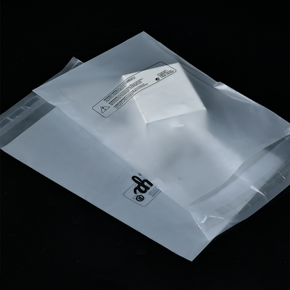 Transparent frosted biodegradable ziplock bag