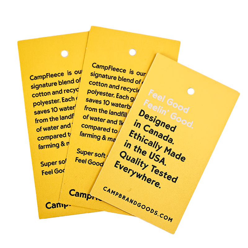 Yellow long tag