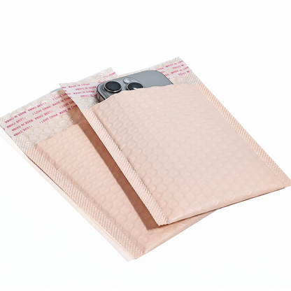 Pink co-extrusion film express bubble bag