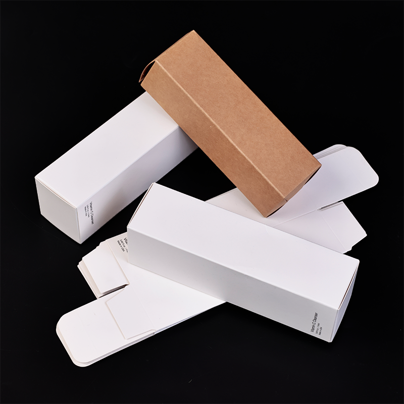 White card, brown kraft paper small color box product packaging box