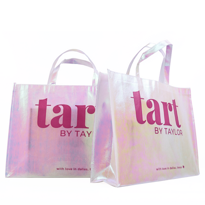 Laser gradient large size non-woven handbag