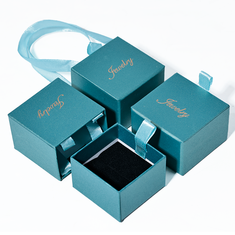 Blue pearlescent drawer box
