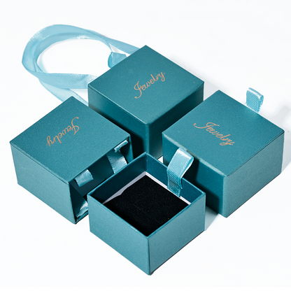 Blue pearlescent drawer box