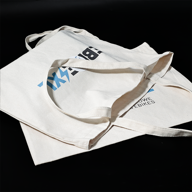 White canvas tote bag