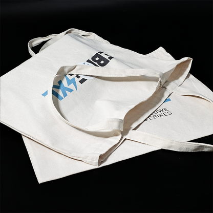 White canvas tote bag
