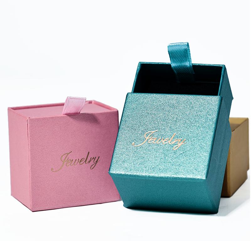 Multicolor pearlescent glitter drawer box