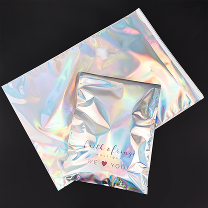 Laser plastic express packaging bag