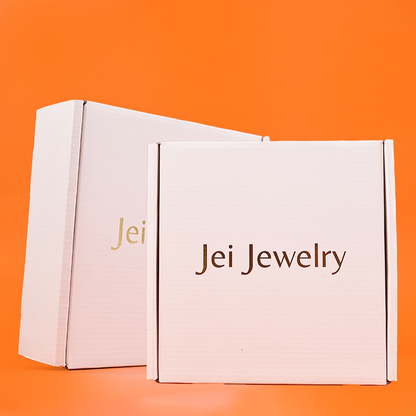 White gold foil airplane box