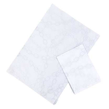 White Shirley Paper Pattern Silver Hot Stamping Wrapping Paper