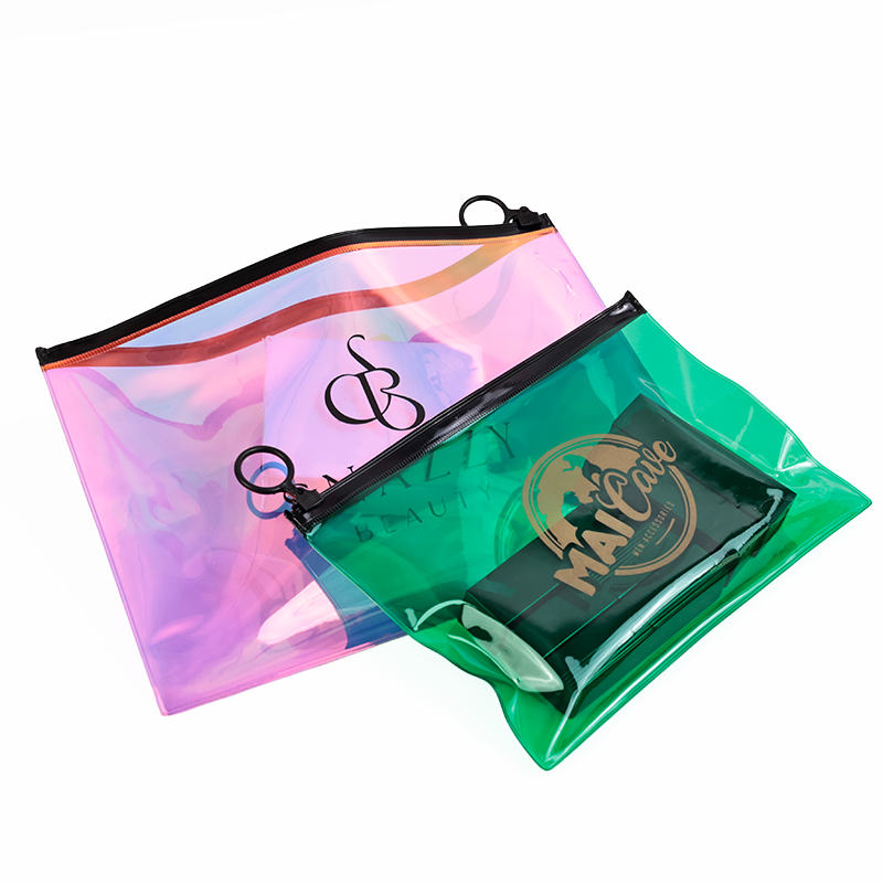 PVC zipper bag in various colors and sizes