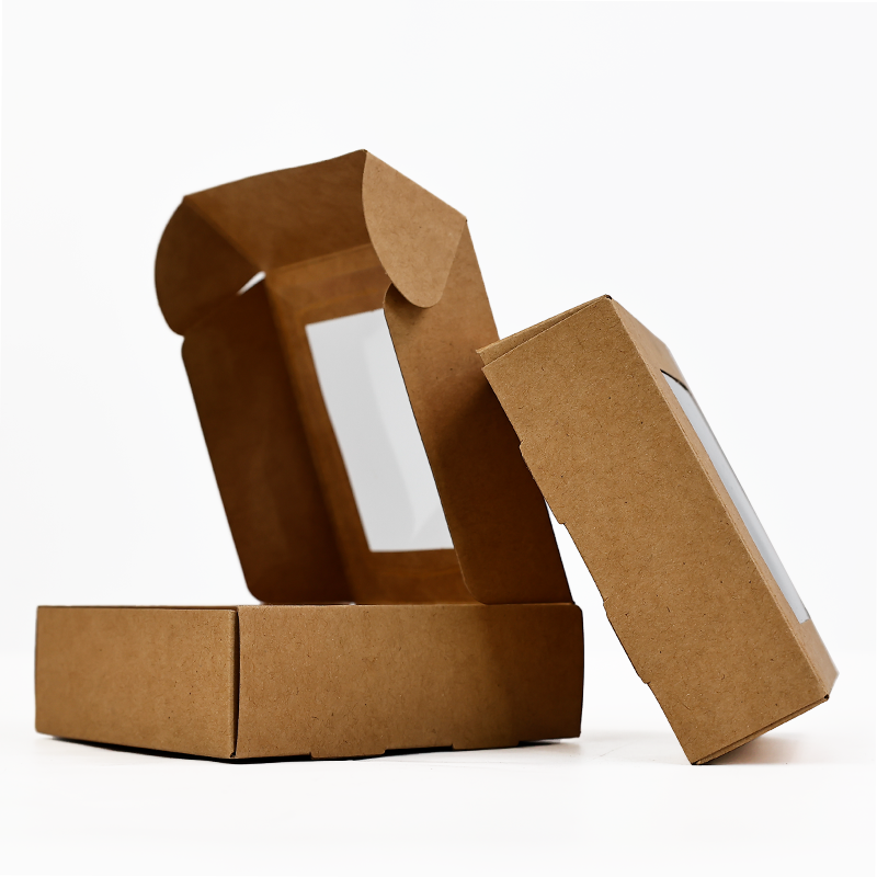 Kraft paper transparent skylight design airplane box