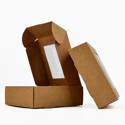 Kraft paper transparent skylight design airplane box