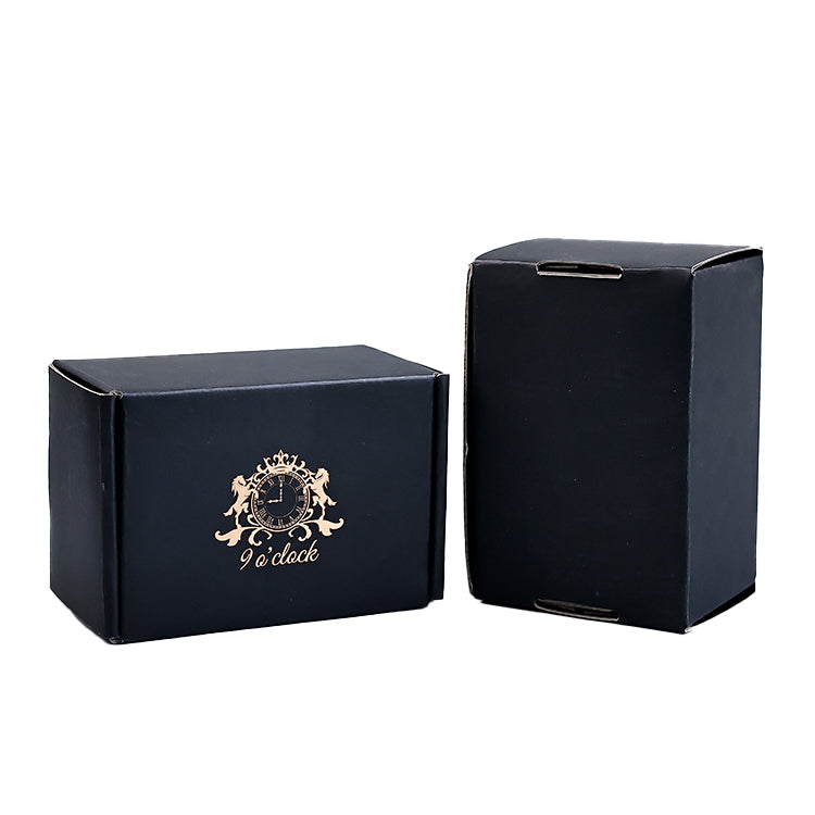 Black gold foil small airplane box