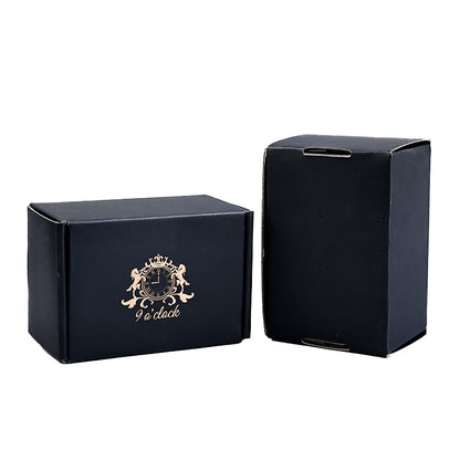 Black gold foil small airplane box