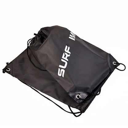 Black Backpack Drawstring Pocket