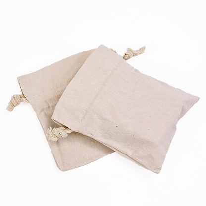 Small size linen drawstring bag