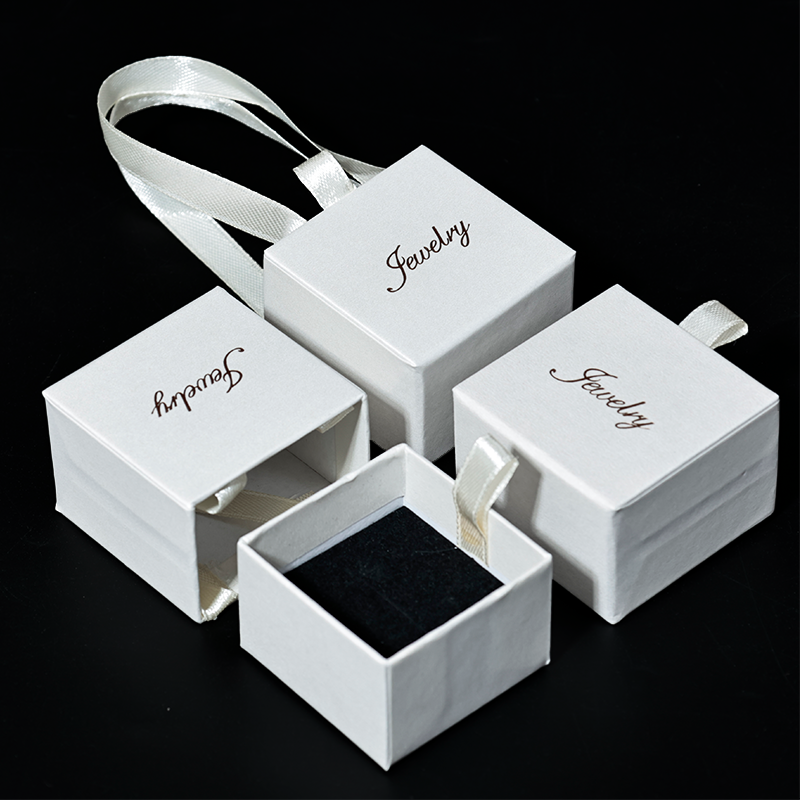 White pearlescent drawer box